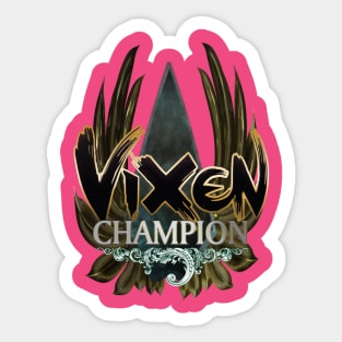 RWO Vixen Champion Merch Sticker